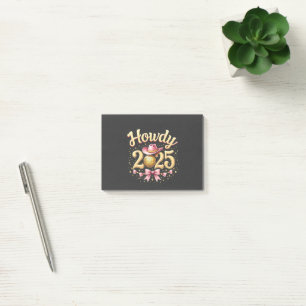Post-it® Salut 2025 Nouvel An Cowboy Western
