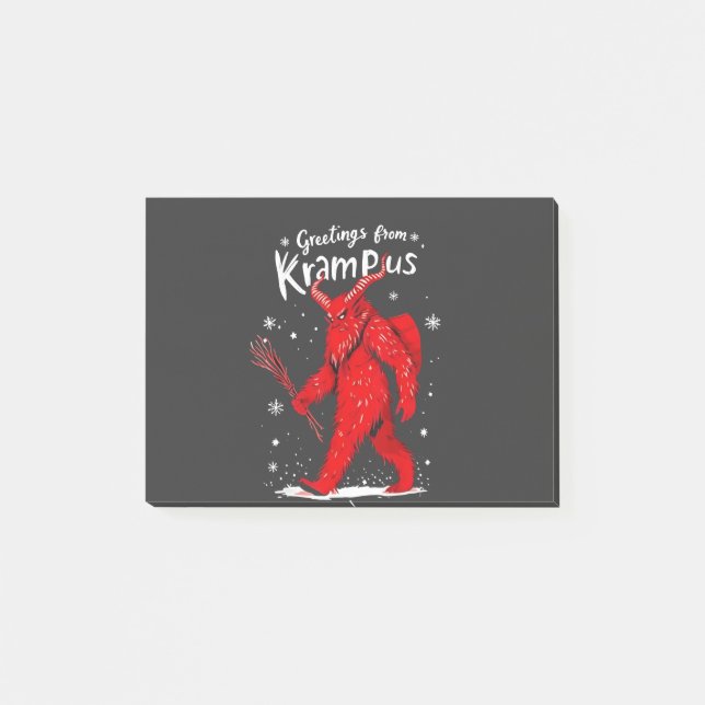 Post-it® Salutation de Noël de Krampus Xmas (Devant)
