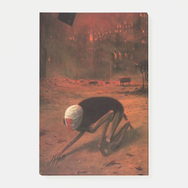 Post-it® Sans titre (La Créature) par Zdzislaw Beksinski (Devant)