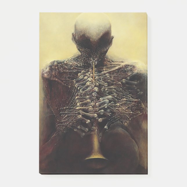 Post-it® Sans titre (The Flutist) par Zdzislaw Beksinski (Devant)