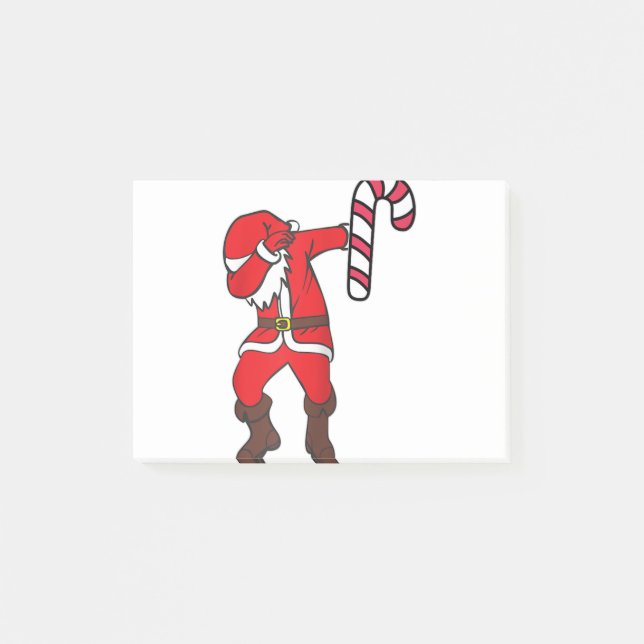 Post-it® santa claus de Noël sucre de canne gif (Devant)