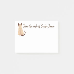 Post-it® Sasha Chat Siamois Personne Kitty Regardant Ailleu
