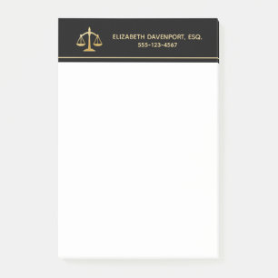Post-it® Scales d'or du droit de la justice Thème Conceptio