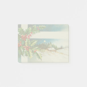 Post-it® Scène de Noël Hiver de neige blanche