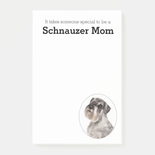 Post-it® Schnauzer Mom Post Notes (Devant)