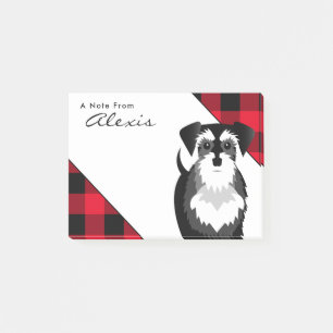 Post-it® Schnauzer noir et argenté de Buffalo Plaid