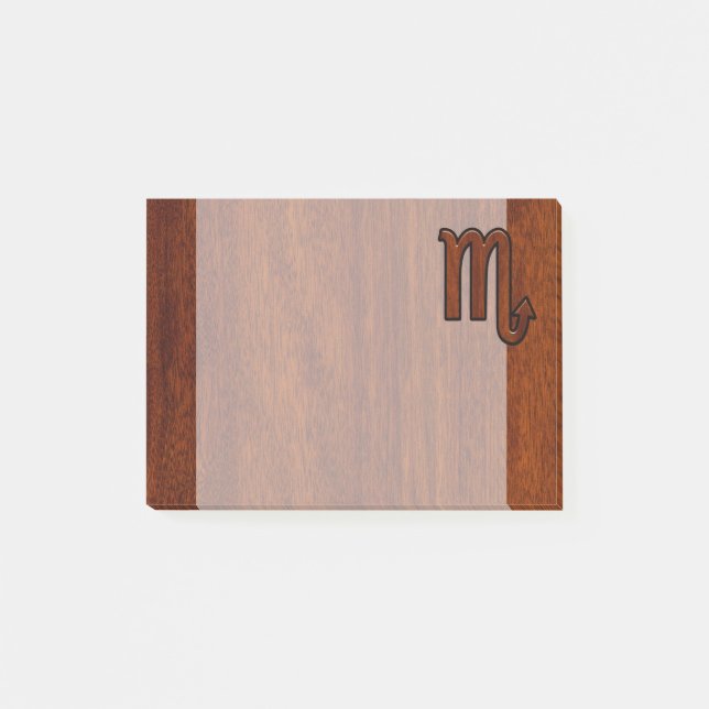 Post-it® Scorpio Zodiac Connexion Mahogany Style Brown (Devant)