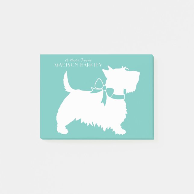 Post-it® Scottish Terrier Scotty Chien Chien Puppy Scottie  (Devant)