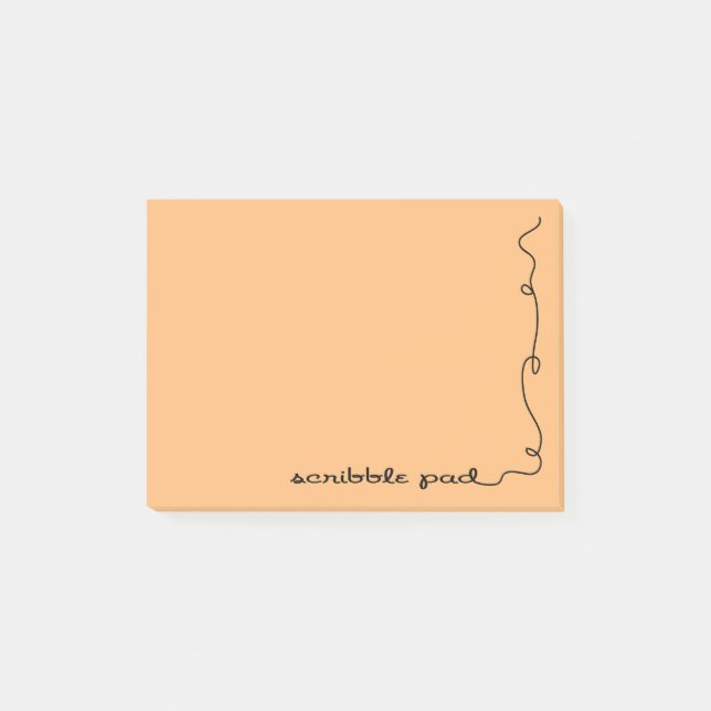 Post-it® Scribble Pad orange (Devant)