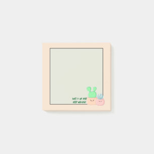 Post-it® Scribbles Succulents : Pastel Sticky Notes