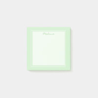 Script de bordure blanc vert clair moderne