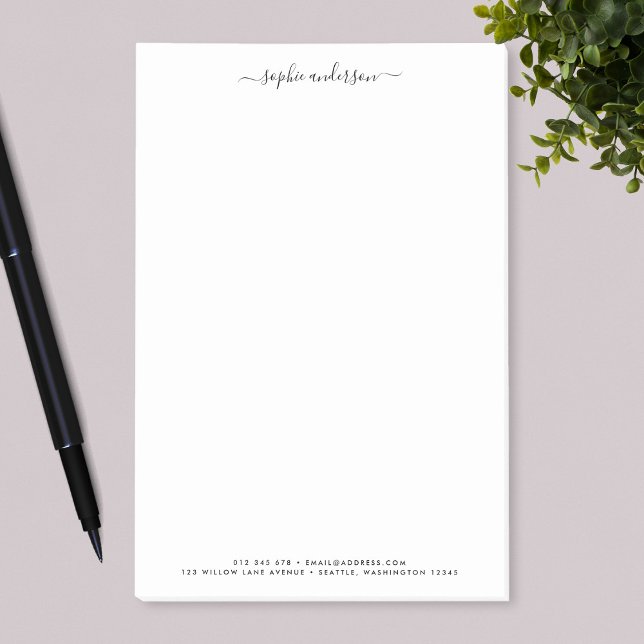 Post-it® Script de calligraphie moderne tendance personnali (Créateur téléchargé)