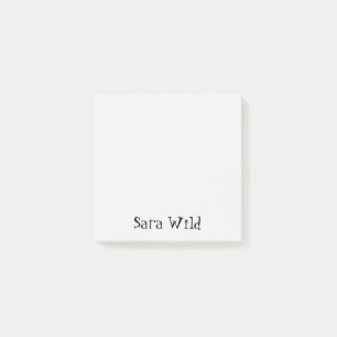 Post-it® Script noir minimaliste Albâtre Professionnel