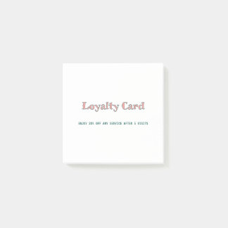 Post-it® script simple minimal ajoutez votre texte  carte d