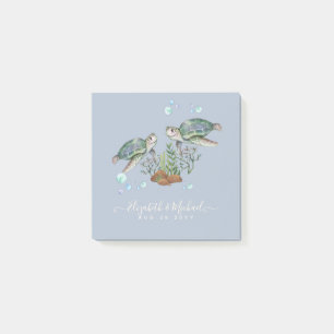 Post-it® Sea Turtles Beach Wedding