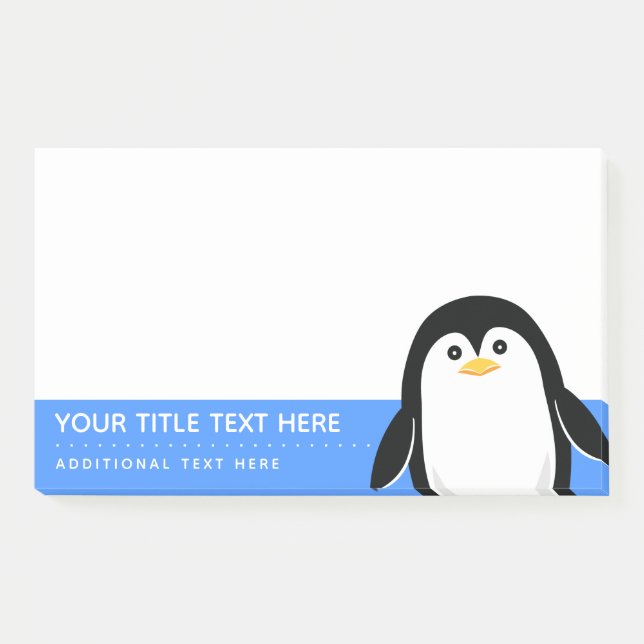 Post-it® Sélection mignonne de pingouin de bébé vos (Devant)