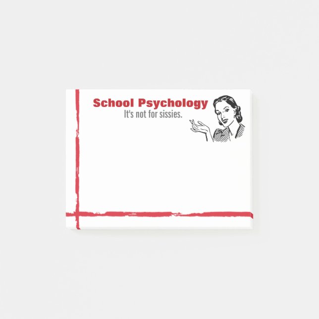 Post-it® Sens de l'humour de psychologie d'école des notes (Devant)