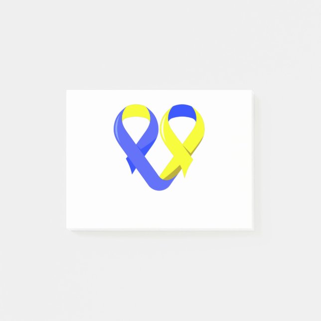 Post-it® Sensibilisation Au Syndrome Cardiaque Du Ruban Pou (Devant)