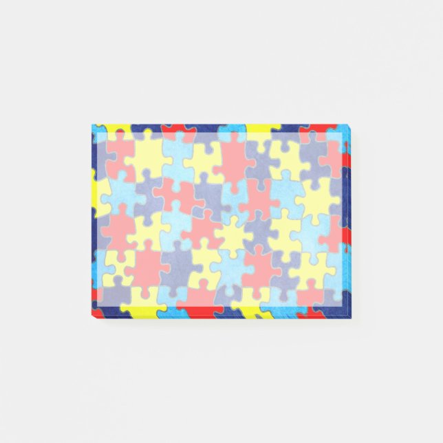 Post-it® Sensibilisation sur l'autisme-Puzzle par Shirley T (Devant)