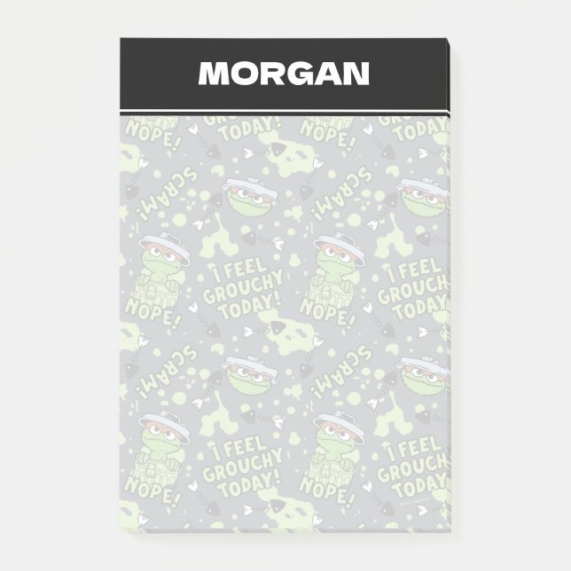 Post-it® Sesame Street | Oscar le Grouch | Ajouter un nom (Devant)