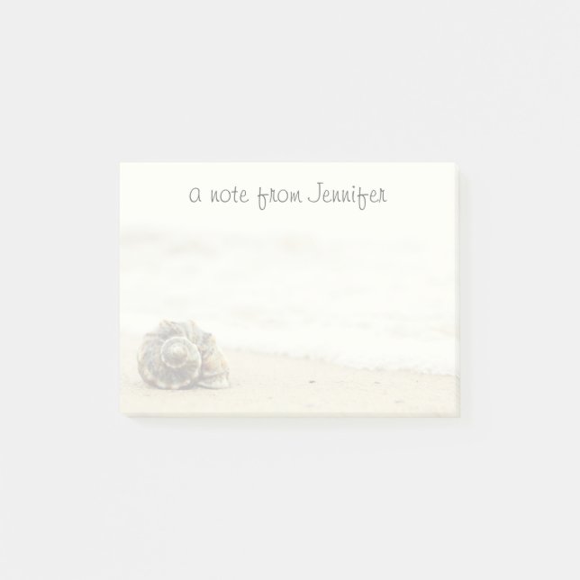Post-it® Seul coquillage sur la plage (Devant)
