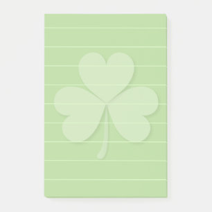 Post-it® Shamrock avec lignes de règle
