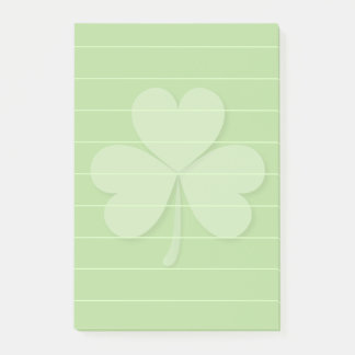 Post-it® Shamrock avec lignes de règle