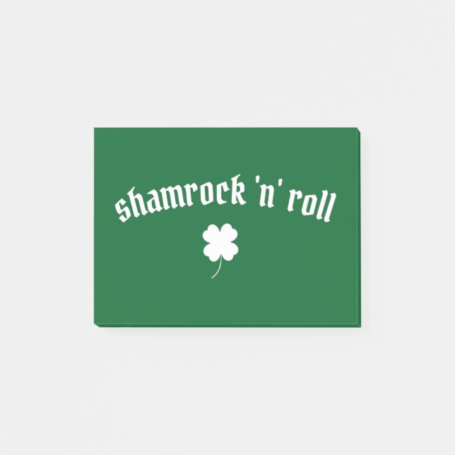 Post-it® Shamrock en rouleau Saint Patrick's Day (Devant)