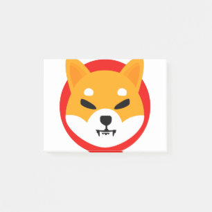 Post-it® Shiba Inu SHIB Logo Crypto Blockchain Cryptocurren