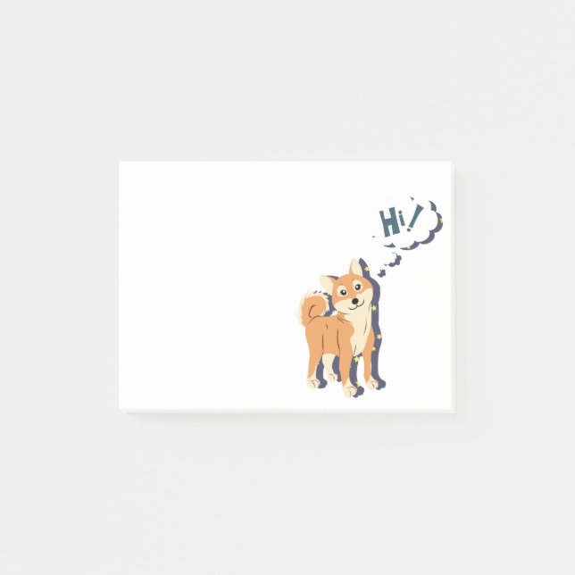 Post-it® Shiba réfléchi Inu (Devant)
