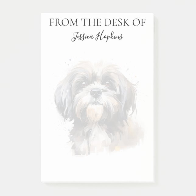 Post-it® Shih Tzu Lover Monogrammed Dog (Devant)