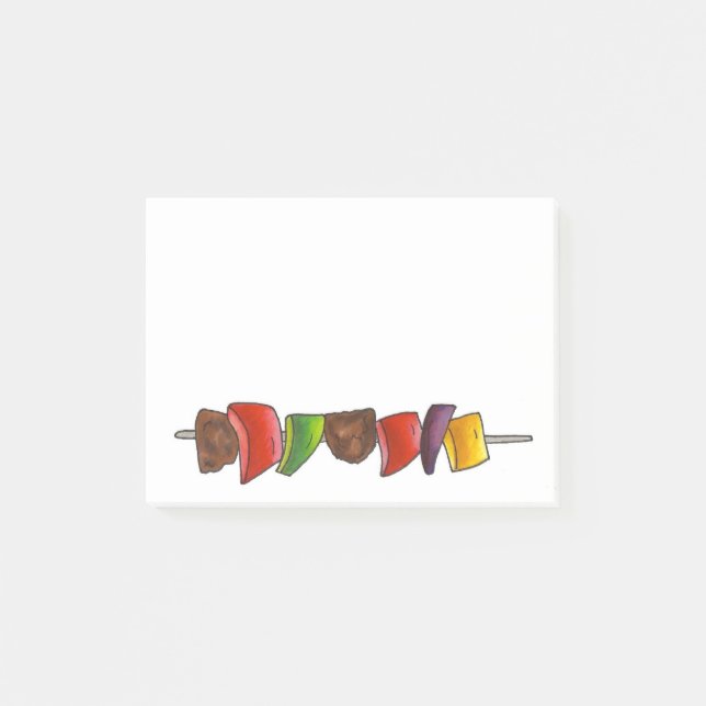 Post-it® Shish Kebab Cuisine végétale Viande de brochette G (Devant)