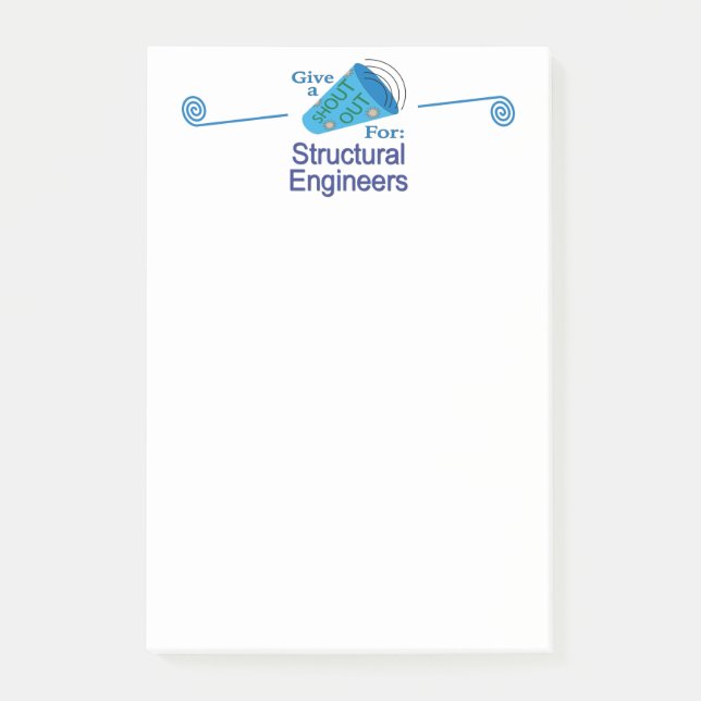 Post-it® Shout Out pour les ingénieurs structuraux (Devant)