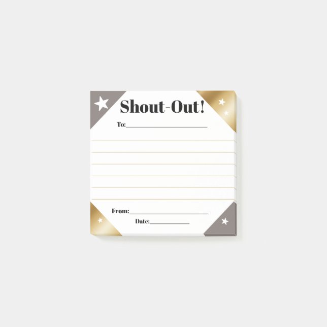 Post-it® Shout out recognition employee daily kudos display (Devant)
