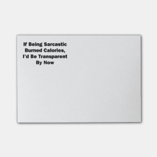 Post-it® Si étant calories brûlées sarcastiques