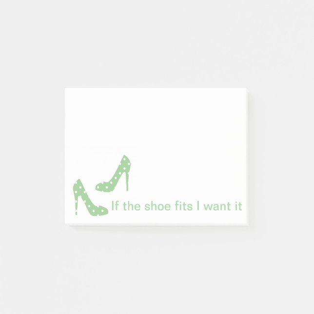 Post-it® Si les ajustements de chaussure je le veulent des (Devant)