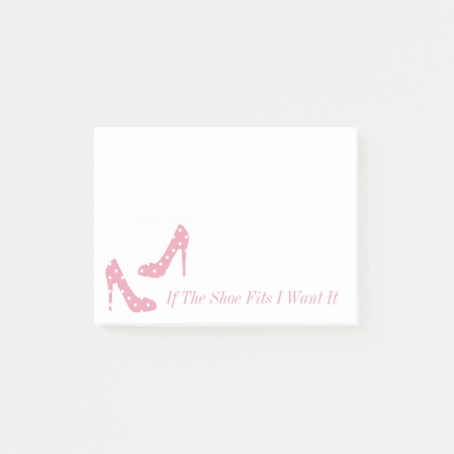 Post-it® Si les ajustements de chaussure je le veulent les (Devant)
