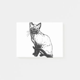 Post-it® Siamese Chat Feline Animal assis Siamese Kitty
