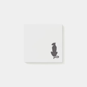 Post-it® Silhouette de chat noir 3x3 Plaquettes de notes gr