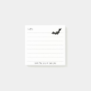 Post-it® Silhouette de chauve-souris noire d'Halloween - No