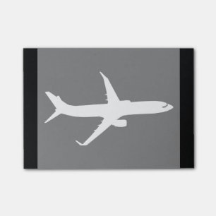 Post-it® Silhouette de revêtement de jet d'avions pilotant