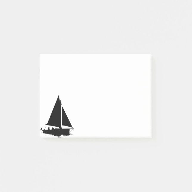 Post-it® Silhouette de voilier (Devant)