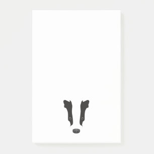 Post-it® Silhouette du visage de Badger