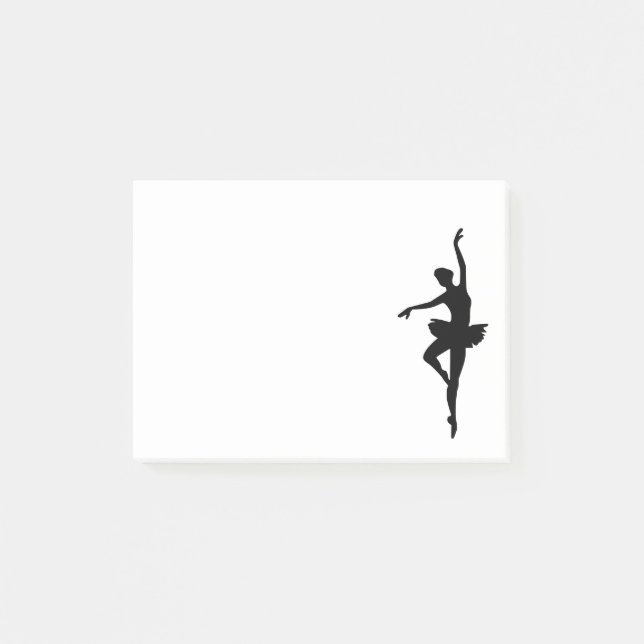 Post-it® Silhouette simple de ballerine (Devant)