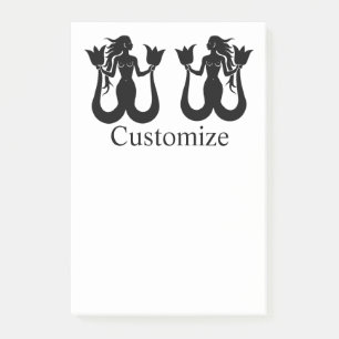 Post-it® Silhouette Tonnerre_Cove de sirène à deux queue