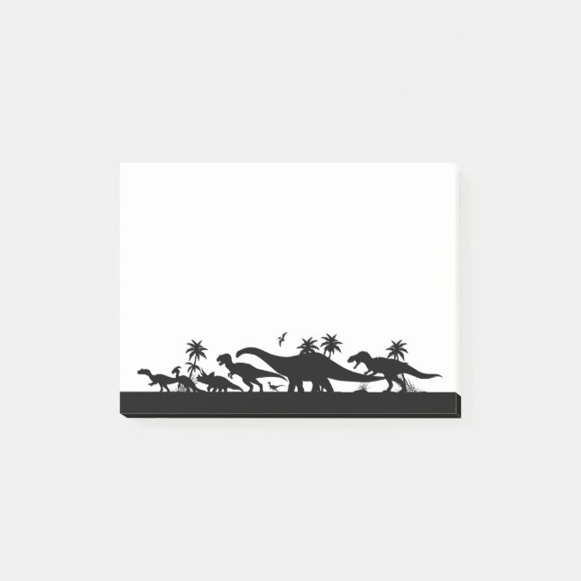 Post-it® Silhouettes de dinosaure (Devant)