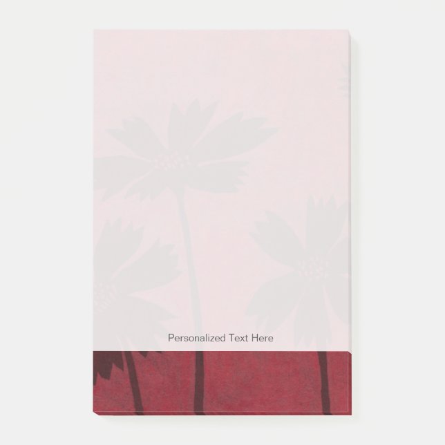 Post-it® Silhouettes en tête de fleurs sur Arrière - plan C (Devant)