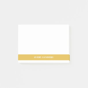 Post-it® Simple Bloc de Couleur Jaune Minimal Moderne 