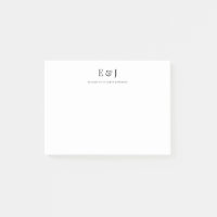 Simple classique élégant Ampersand Couple Initial