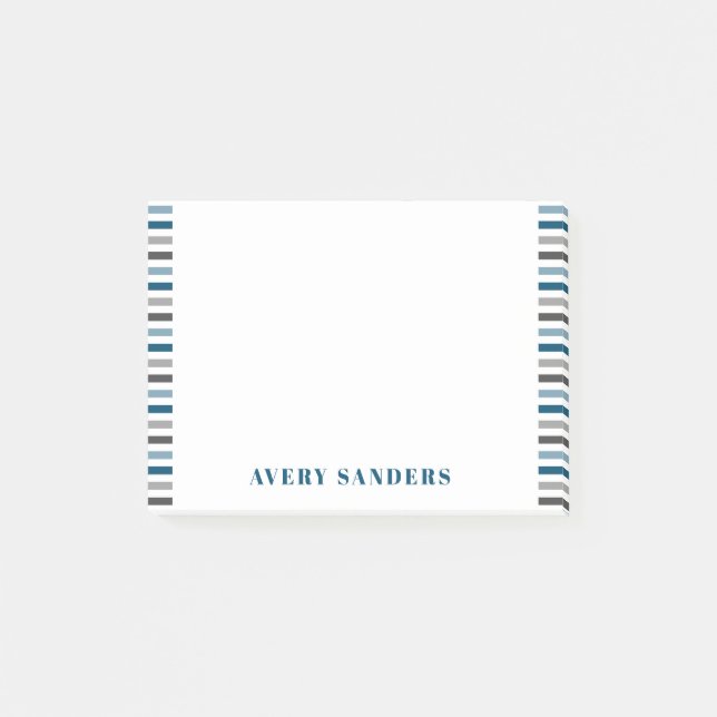 Post-it® Simple et moderne Gris Bleu (Devant)